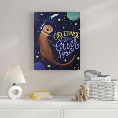 «Otter Space», art minimaliste sur toile