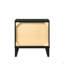 2 Storage Drawer Nightstand Wooden Bedroom Furniture 1Pc