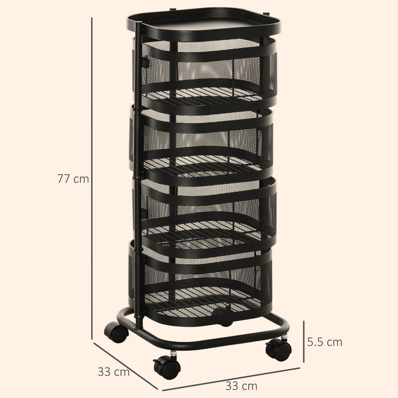 77cm H x 33cm W Utility Cart