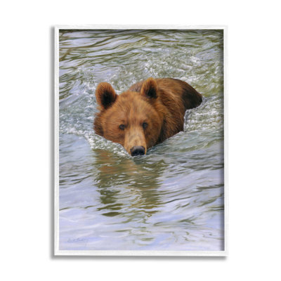 «Brown Bear Lake Water Splash», estampe numérique par Dave Stribble