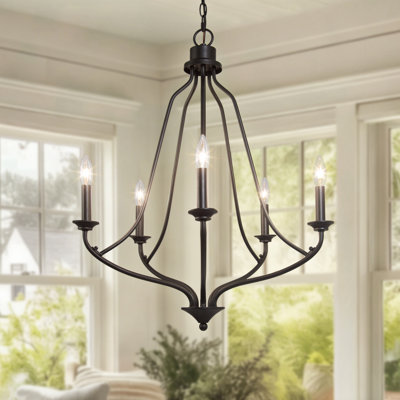 Holk 5 - Light Candle Style Chandelier
