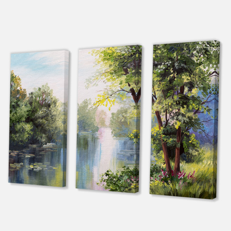 Paysage - peinture sur toile tendue