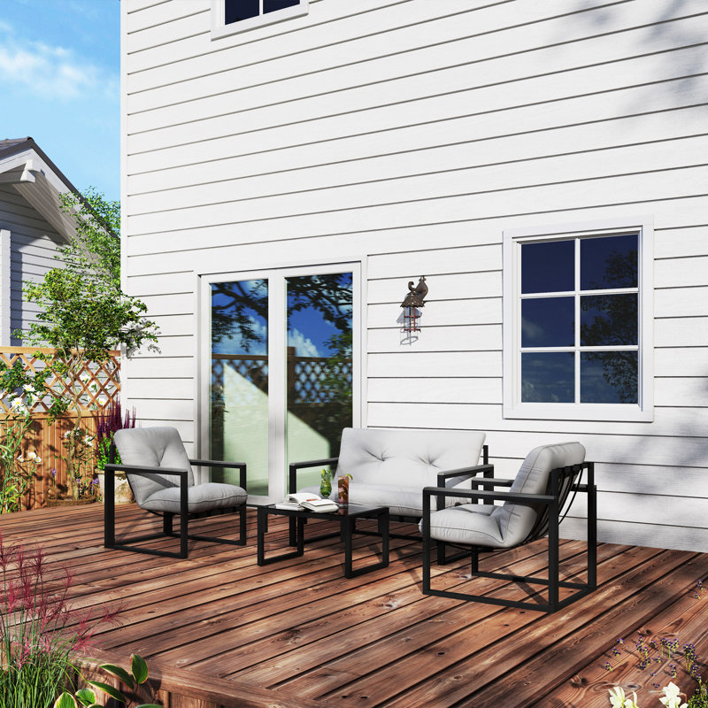 Garden Sofa Set, Dark Grey