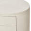 Table de chevet ovale Luciana - Lin-1411880698