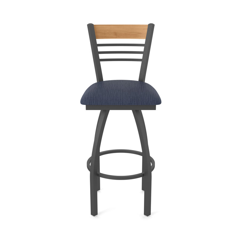 Tabouret tournant 880 Eleanor, Étain, Bleu très foncé, Tabouret de bar (siège de 30 po de hauteur)