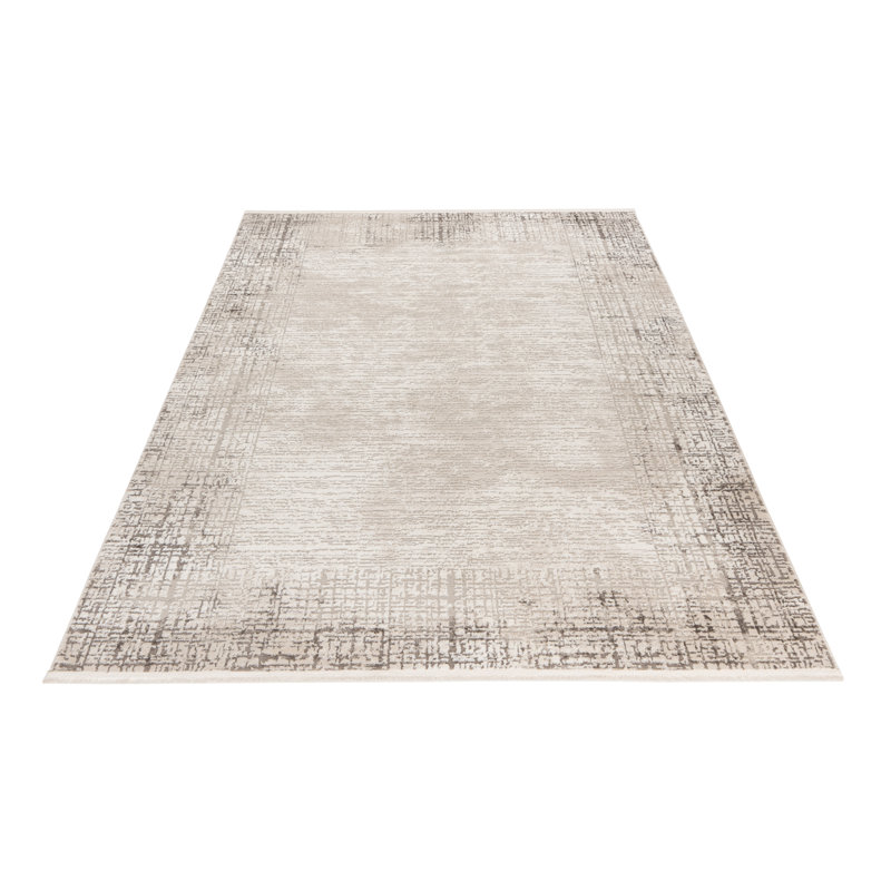 Aneke Uni Area Rug, Rectangular 160 x 230cm, Grey/Brown/Blue