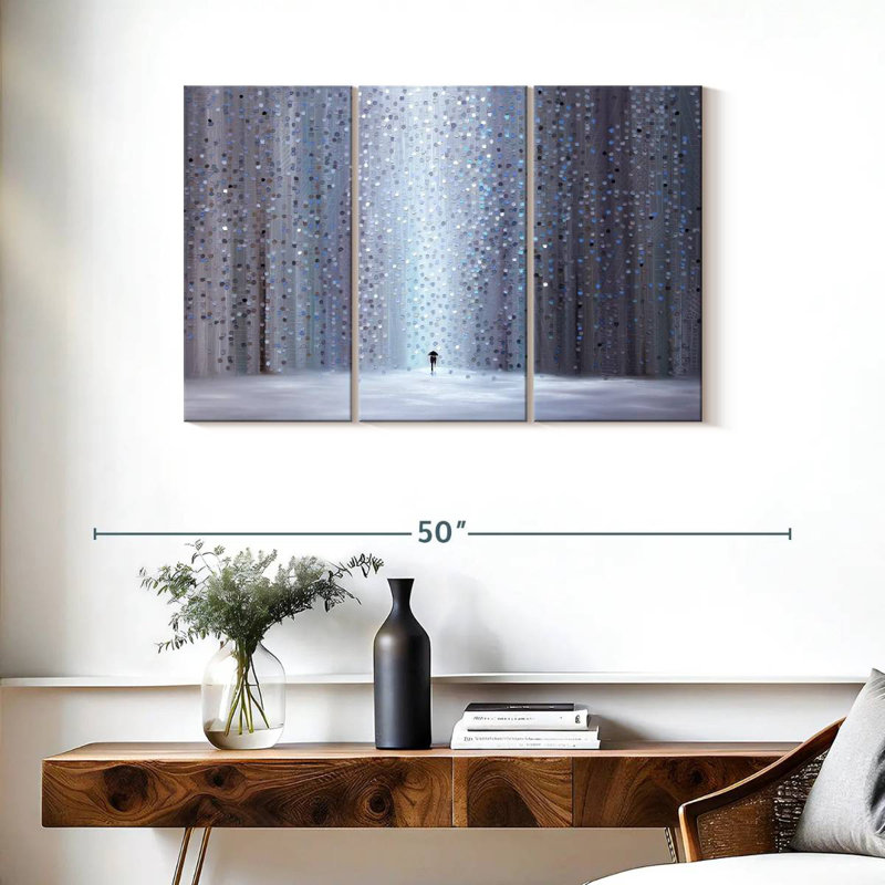 Avery Rainy Stroll II, 24" H x 38" W