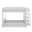 Wood Full Size Bunk Bed With Storage Staircase, Bedside Table And 3 Drawers-1638955809