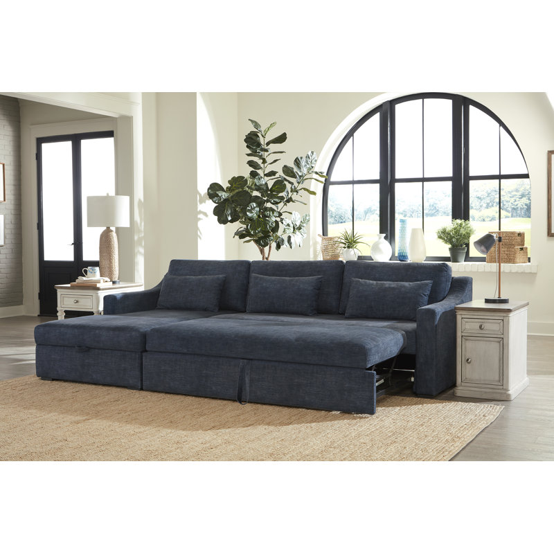 Wave Upholstered L-Shaped Sectional, Left Hand Facing