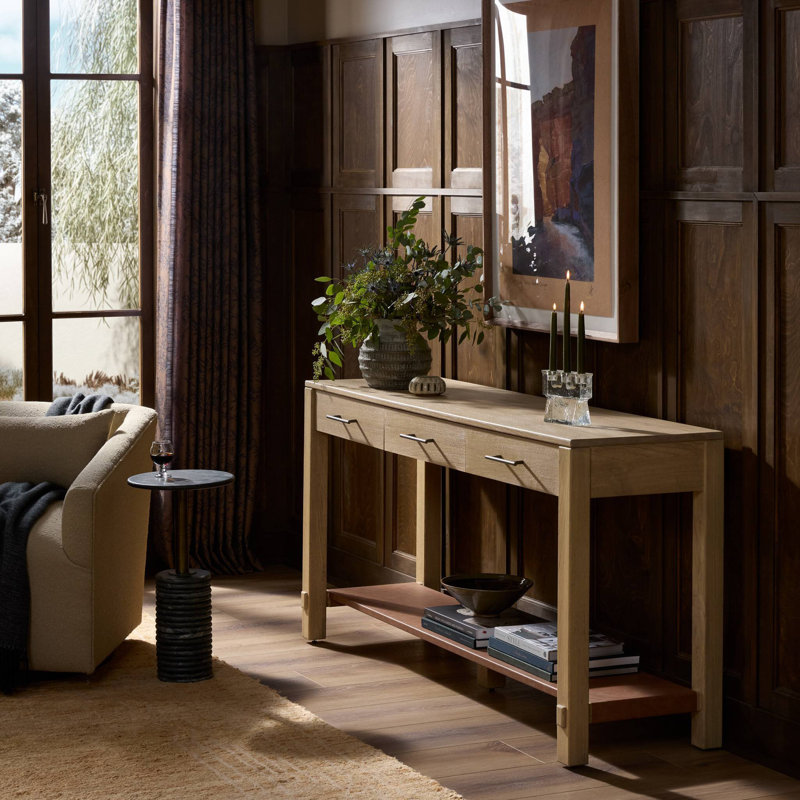 Eliana Blake Console Table-Washed Ash