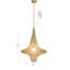 Luminaire suspendu transitionnel en or 1 lumière avec un panier en chaîne-673718965-673718971