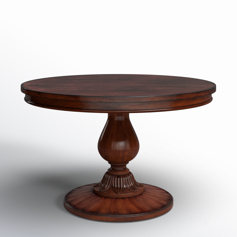 Ariyannah 48" Pedestal Dining Table, Antique Cherry