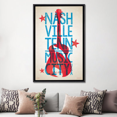 " Nashville Letterpress Style Poster " by Jim Zahniser