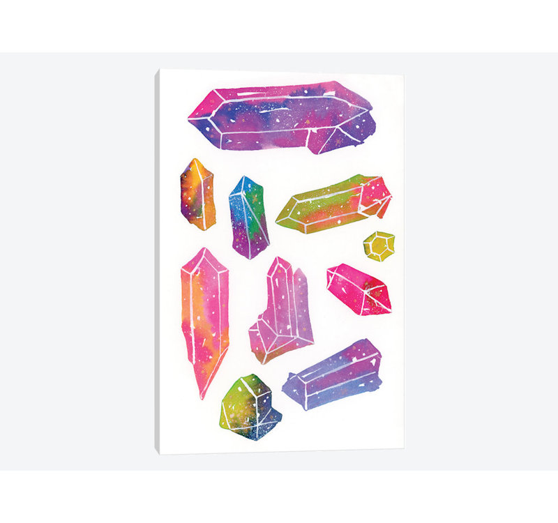 «Crystal Gem», impression sur toile, H 40 po x l 26 po x P 1,5 po, Pas de tapis, Toile tendue