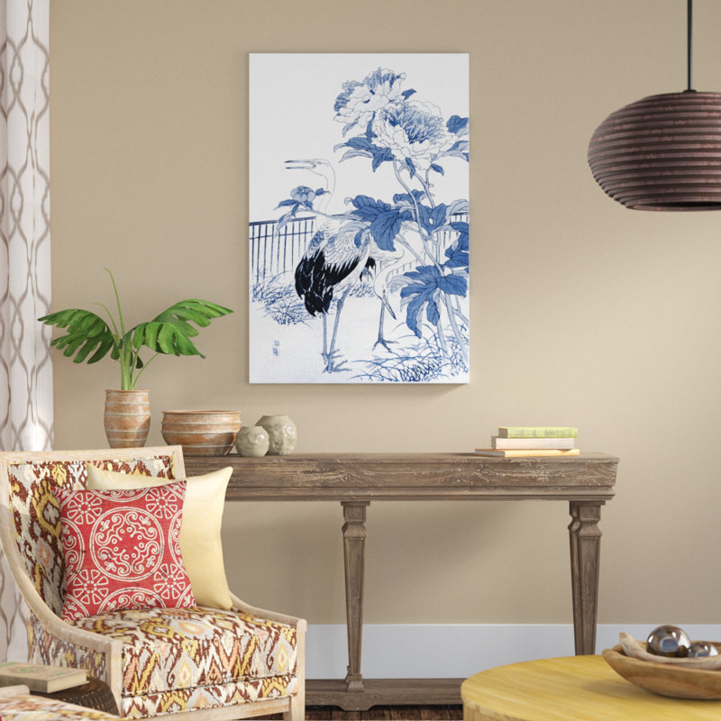 'Asian Garden I' - Painting Print, 122cm H x 81cm W, Wrapped Canvas