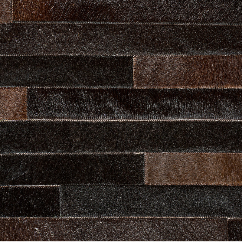 Minotaur Cowhide Striped Area Rug, Rectangle 9' x 12'