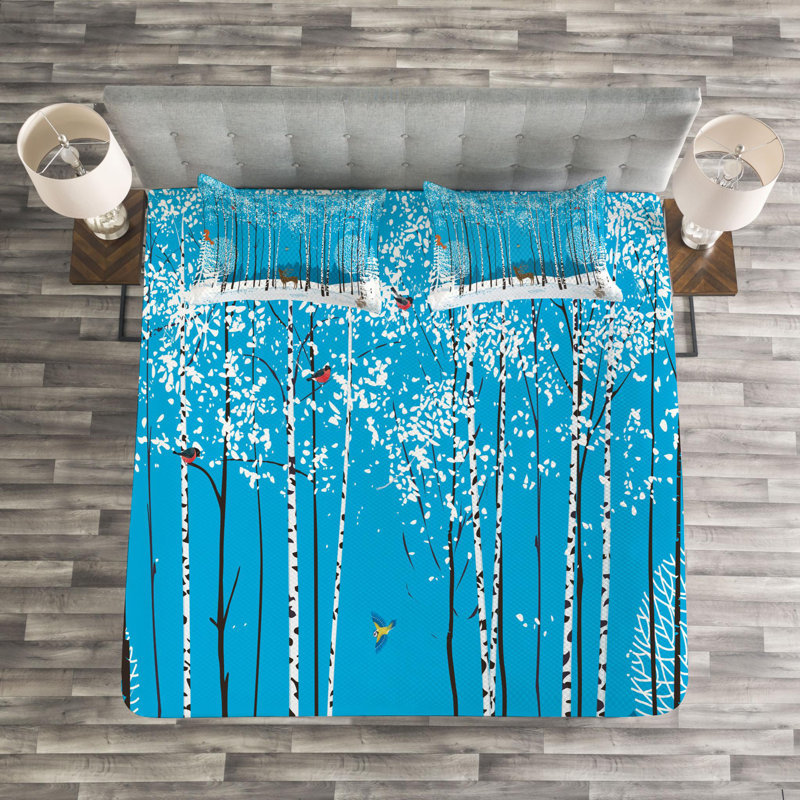 Rustic Polyester Coverlet, King Coverlet + 2 Shams