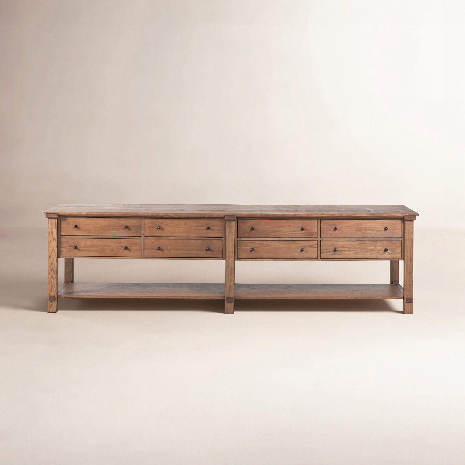 Cascade Kitchen Island, Tan Oak Veneer