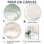 «Green and Cream Essence Of Modernity - Abstract Marble Impressions encadrées, art mural abstrait sur toile verte 2 pièces-1275056712-1275056713-1275056705