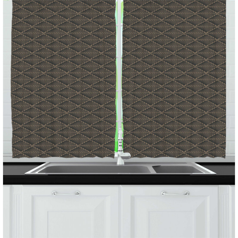 Ruffled Kitchen Curtain