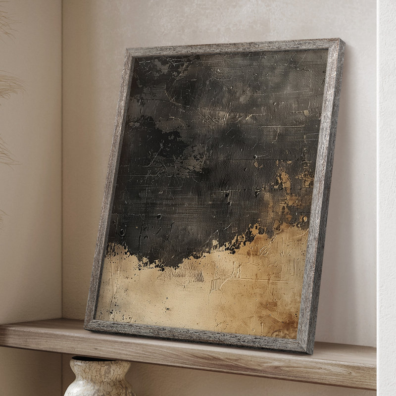 ABSTRACT Series CECXLII, reproduction encadrée - bois massif, H 21 po x l 17 po