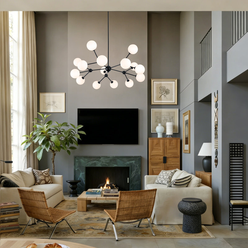 Lustre moderne à 15 lumières Lynanne