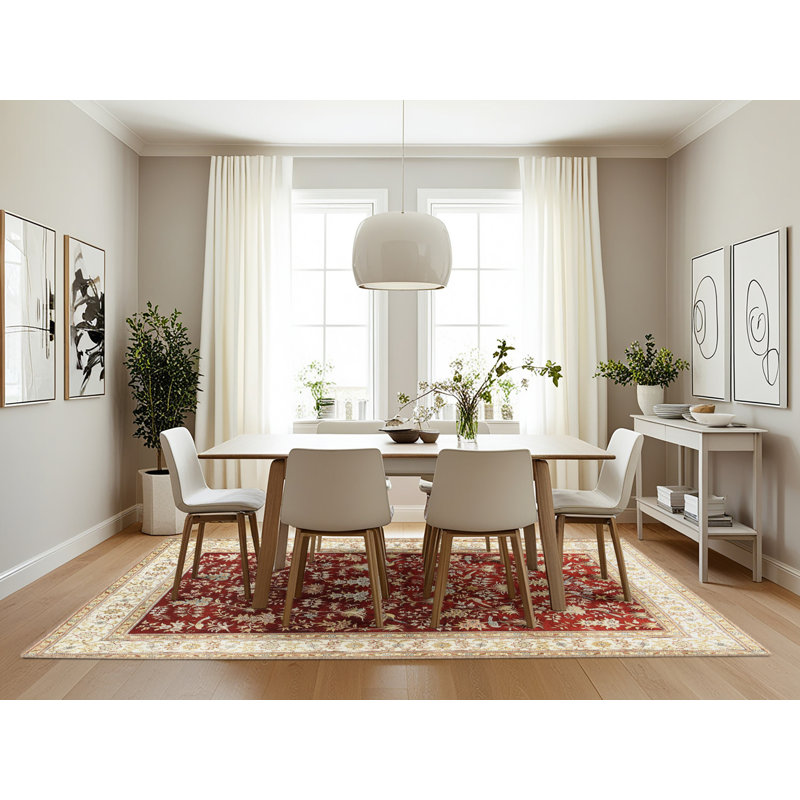 Awais Floral Indoor Rug, Rectangle 7' x 10'