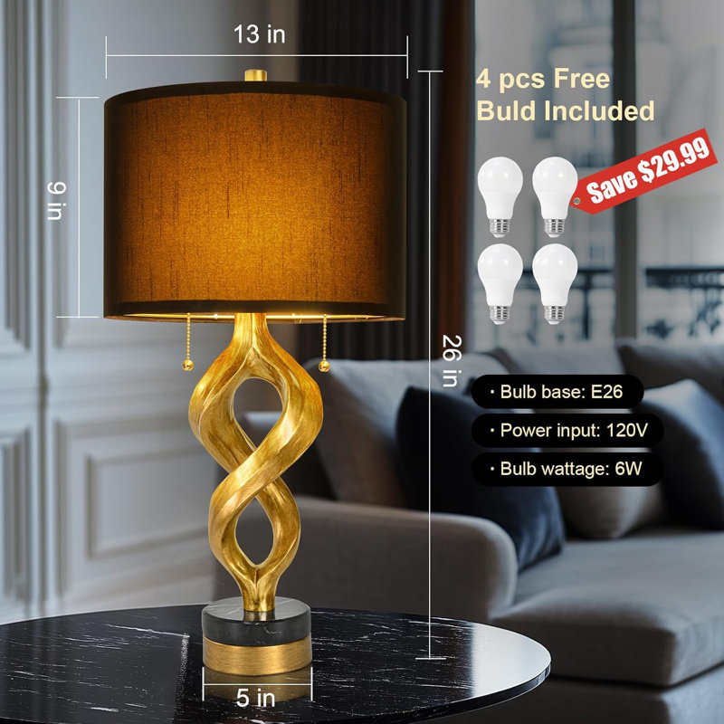 Bedroom Sculpture Desk Lamp