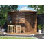 Dunster House Pressure Treated Garden Bar, 2.4m x 2.4m (8' x 8'), The Corner Hangover III, Fully Loaded Outdoor Bar