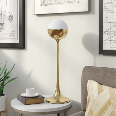 Lampe de table dorée 27 po Offerman