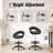 Adjustable Height Drafting Chair with Adjustable Foot Ring and Curved Back-1662762632