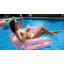 Fauteuil flottant 3 pièces avec porte-gobelet et appui-tête, radeau de détente en forme de U pour piscine, fête sur la plage, bleu, vert et rose-132221278-132221279