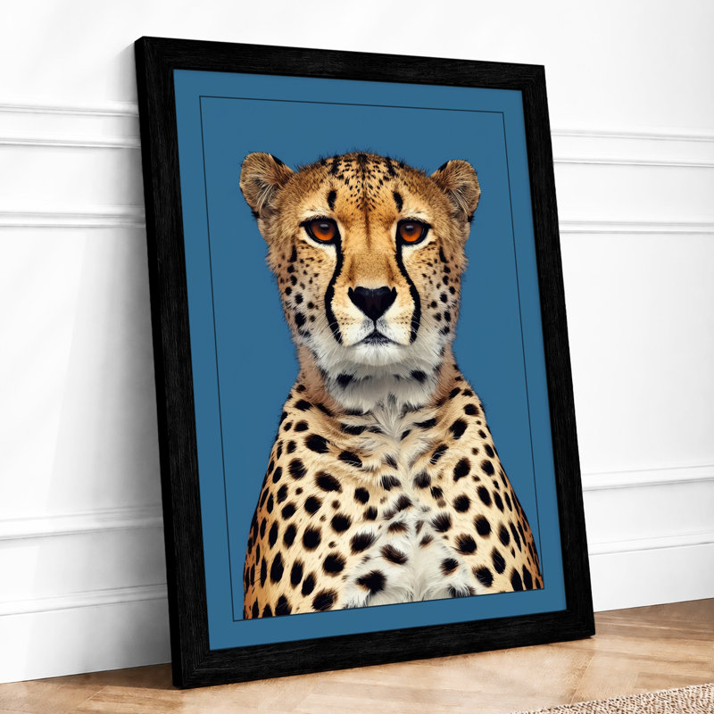 Cheetah Gaze Modern - Print, Black, A4 - 29.7 x 21.0 cm