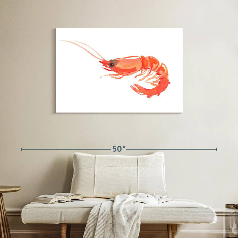 Brampt Orange Shrimp, 26" H x 39" W