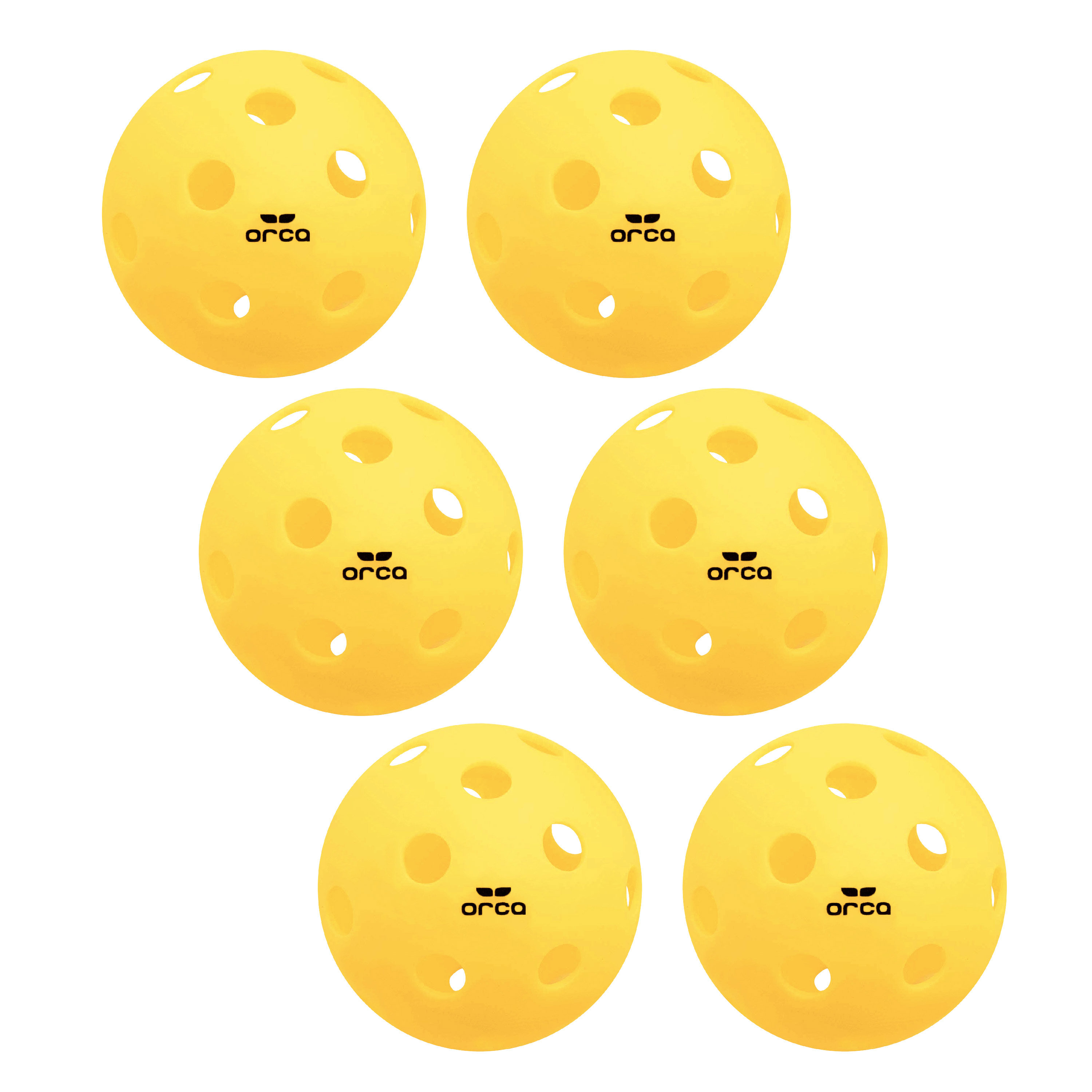 Orca Pickleballs Pi 26, Indoor 6 Pack, USAPA Official Size 26 Hole Ball ...