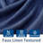 Kassia Pinch Pleated Faux Linen Textured Blackout Thermal Insulated Curtains-464710902-458564959