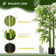 Arbre de bambou artificiel 4,5 pi, plante artificielle en pot de chambre de bébé pour décoration intérieure ou extérieure
