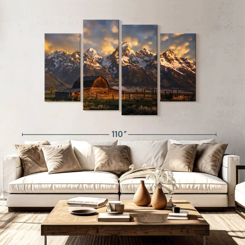 Mormon Row Barn, 54" H x 84" W