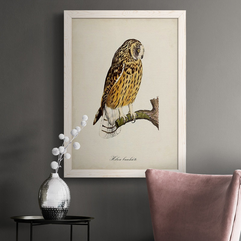 Maddock French Owls II, Cadre blanc, H 37,5 po x l 27,5 po x P 1 po