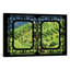 « china-window view vi », reproduction de photo sur toile tendue en noir et vert-72655026-72655023-72655024