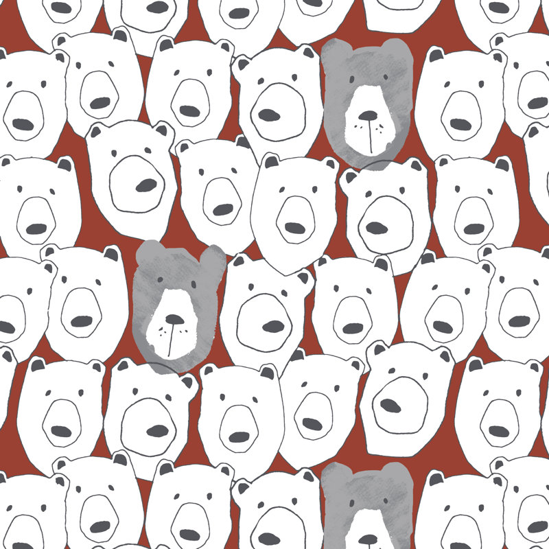 BEARS SKETCH RUST OGA Sample