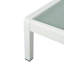 Chaise longue en filet avec inclinaison réglable et roulettes-2986271