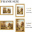 Cadre photo orné doré avec passe-partout pour affichage mural ou de table-129940137-129940145-129940146