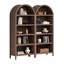 Vitrine de rangement ouverte à 5 niveaux avec bibliothèque à 5 niveaux H 70,9 po x l 30,7 po avec 5 tablettes pour le bureau à domicile, la chambre à coucher et le salon-119304226-132220229