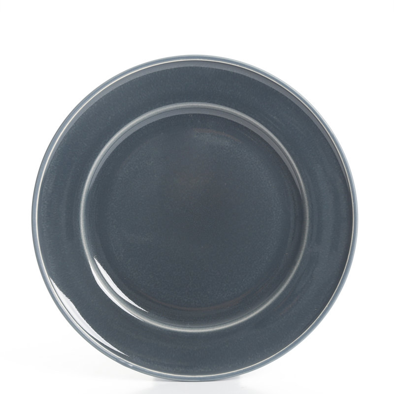 Ensemble de 6 assiettes à salade en grès de 8,3 pouces Martha Stewart Speckle Glace