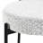 3 Dining - Round Table And 2 Boucle Chairs Luxury Materials With Curved Design