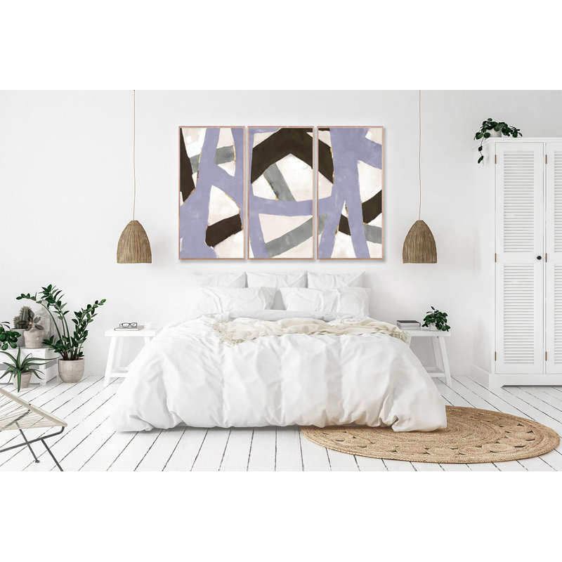 Weave Triptych Print by ZBC House Art