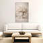 Art mural blanc contemporain Dahlia-1131418273