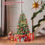 Arbre de Noël artificiel avec lumières et branches-745208877