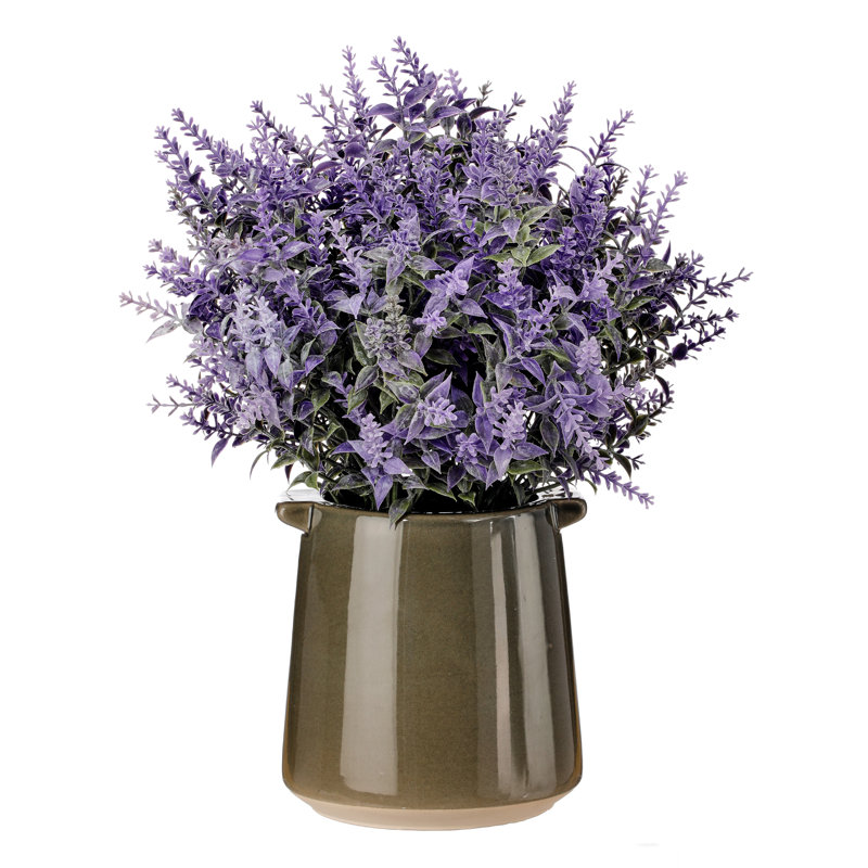 Arrangement floral lavande en pot